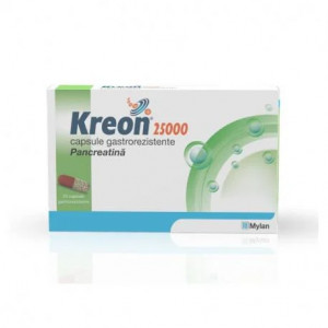 Kreon 300mg (25000UI) x 20 capsule gastrorezistente