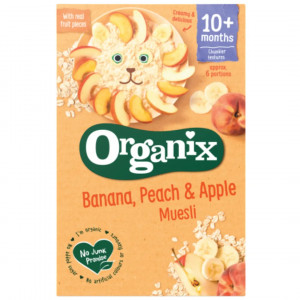 Organix Cereale Musli cu banane, piersici si mere x 200 grame