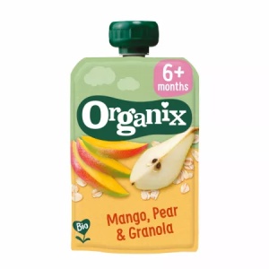 Organix Piure BIO cu mango, pere si ovaz x 100 grame