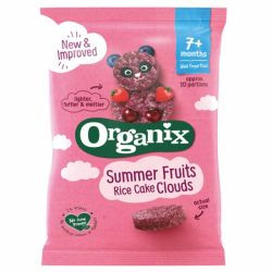 Organix Rondele BIO din orez cu fructe de vara x 40 grame