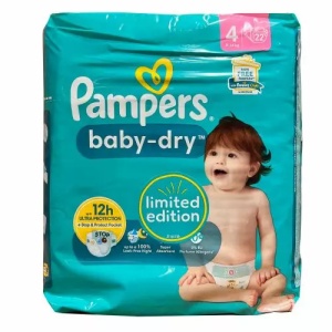 Pampers Baby Dry scutece nr. 4 (9-15 kg) x 22 bucati