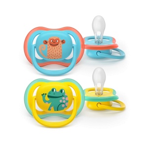 Philips Avent Suzeta Ultra Air Multicolor, de la 18 luni x 2 bucati, cod SCF349/58