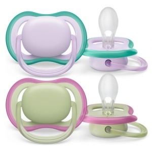 Philips Avent suzeta ultra air multicolor Style 0-6 luni x 2 bucati (cod SCF085/24)