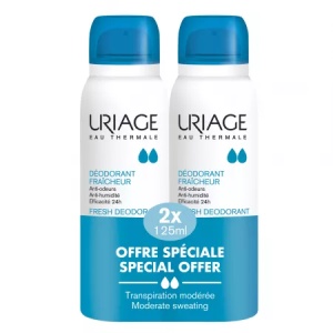 Uriage Spray deodorant cu Piatra de Alaun 125ml x 2 bucati