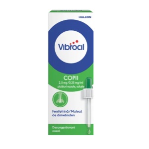 Vibrocil picaturi nazale copii 2.5mg/0.25mg/ml x 15ml