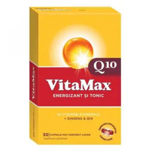 Vitamax Q10 energizant si tonic x 30 capsule moi