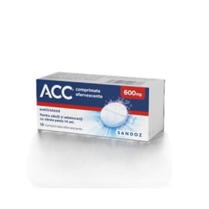 ACC 600mg x 10 comprimate efervescente