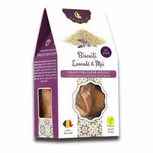 Ambrozia Biscuiti Vegani cu Lavanda si Mei x 130 grame