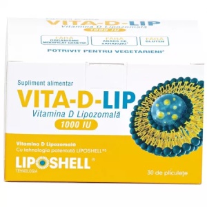 Ascolip Vitamina D 1000UI lipozomala x 30 plicuri