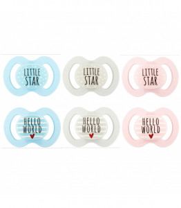 Baby Nova Suzete decorate 0-6 luni x 2 bucati (cod 27231)