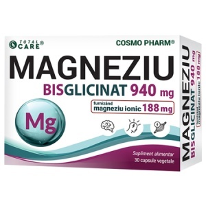 Cosmopharm Magneziu Bisglicinat 940mg (188mg) Total Care x 30 capsule