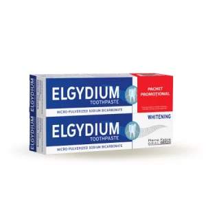 Elgydium pachet pasta de dinti pentru albire 75ml x 2 bucati