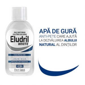 Eludril White Apa de gura anti-pete cu efect de albire x 500ml - Img 2