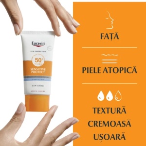 Eucerin Crema cu protectie solara pentru ten sensibil cu SPF50 x 50ml - Img 2