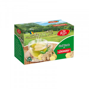 Fares Ceai verde cu ghimbir x 20 plicuri