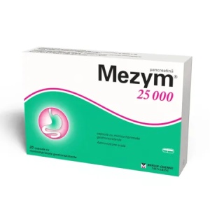 Mezym 25000 x 20 comprimate gastrorezistente