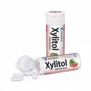 Miradent Guma de mestecat cu Xylitol si aroma de pepene x 30 bucati