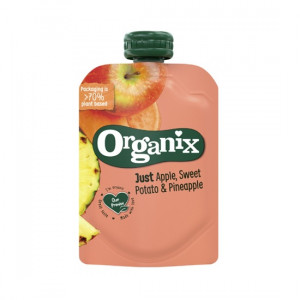 Organix Piure BIO cu mere, cartof dulce si ananas x 100 grame