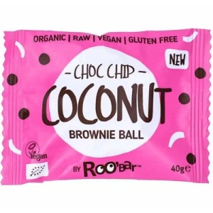 Roobar Brownie Ball cu cocos Bio x 40 grame