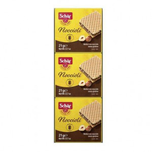 Schar Noccioli Napolitane cu crema alune fara gluten 63 grame x 3 bucati