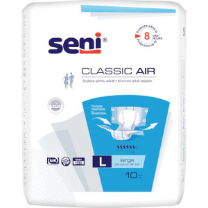 Seni scutece pentru adulti Classic Air Large x 10 bucati
