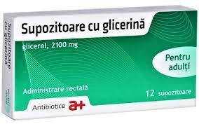 Supozitoare cu glicerina adulti 2100mg x 12 supozitoare