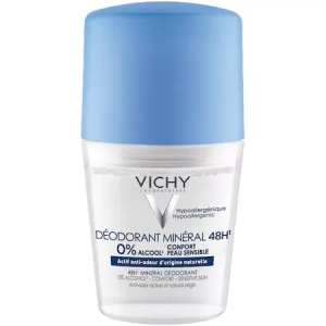 Vichy Deodorant roll-on mineral fara saruri de aluminiu cu efect 48h x 50ml