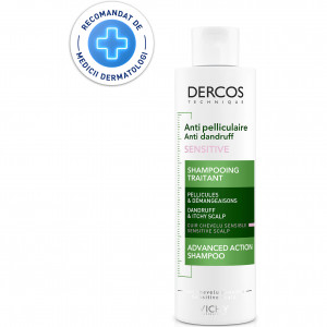 Vichy Dercos Sampon antimatreata pentru scalp sensibil x 200ml - Img 3