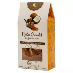 Ambrozia Nectar granulat din Flori de cocos x 200 grame