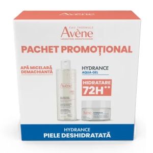 Avene Trusa pachet Hydrance Aqua Gel x 50ml + Avene Apa micelara demachianta x 400ml