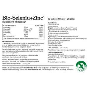 Bio-Seleniu + Zinc x 60 tablete - Img 2