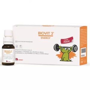 Biovit 3 Energy cu vitamina B si C, zinc, L-glutamina si L-arginina x 10 flacoane