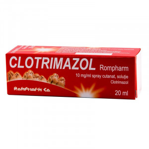 Clotrimazol solutie cutanata x 23ml