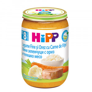 Hipp Piure BIO Vitel cu legume x 220 grame
