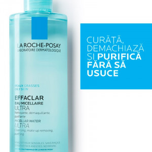 La Roche Posay Effaclar Apa micelara Ultra ten gras acneic x 400ml - Img 2