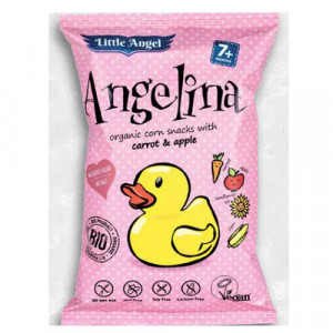 Little Angel Pufuleti BIO cu mar si morcov Angelina x 30 grame