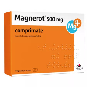 Magnerot 500 mg x 100 comprimate