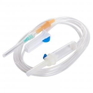 Narcis Set pentru perfuzie cu ac de plastic, Luer Lock si ac suplimentar