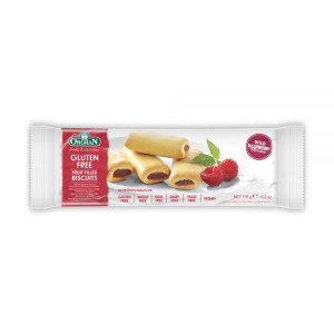 Orgran Biscuiti fara gluten umpluti cu Zmeura x 175 grame