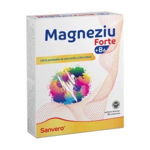 Sanvero Magneziu Forte + Vitamina B6 x 30 comprimate