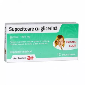 Supozitoare cu glicerina copii 1405mg x 12 supozitoare