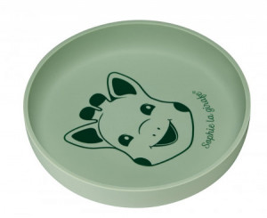 Vulli Farfurie verde din silicon Girafa Sophie