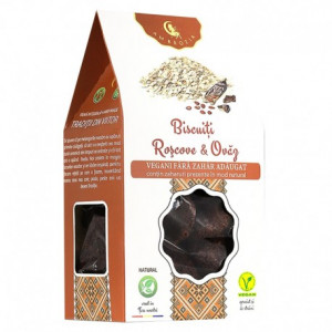 Ambrozia Biscuiti Vegani cu Roscove cu Ovaz x 130 grame