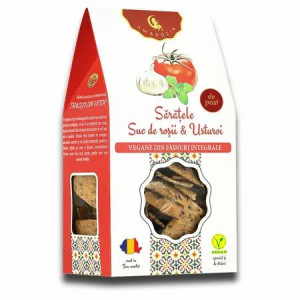 Ambrozia Saratele naturale cu rosii si usturoi x 107 grame