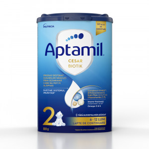 Aptamil Cesar Biotik 2, formula de lapte praf 6-12 luni x 800 grame