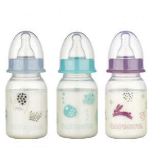 Baby Nova Biberon cu model Animalute x 120ml (cod 46010)