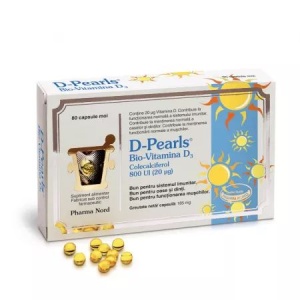 Bio Vitamina D3 D-Pearls 800UI x 80 capsule