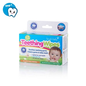 Brush Baby Servetele umede cu Xylitol pentru curatarea gingiilor x 20 bucati