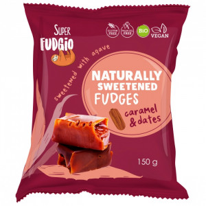 Caramele vegane BIO cu aroma de Caramel si curmale x 130 grame