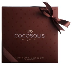 COCOSOLIS Luxury Coffee Scrub exfoliant pentru corp cu Ulei de cocos si cafea 4 x 70gr